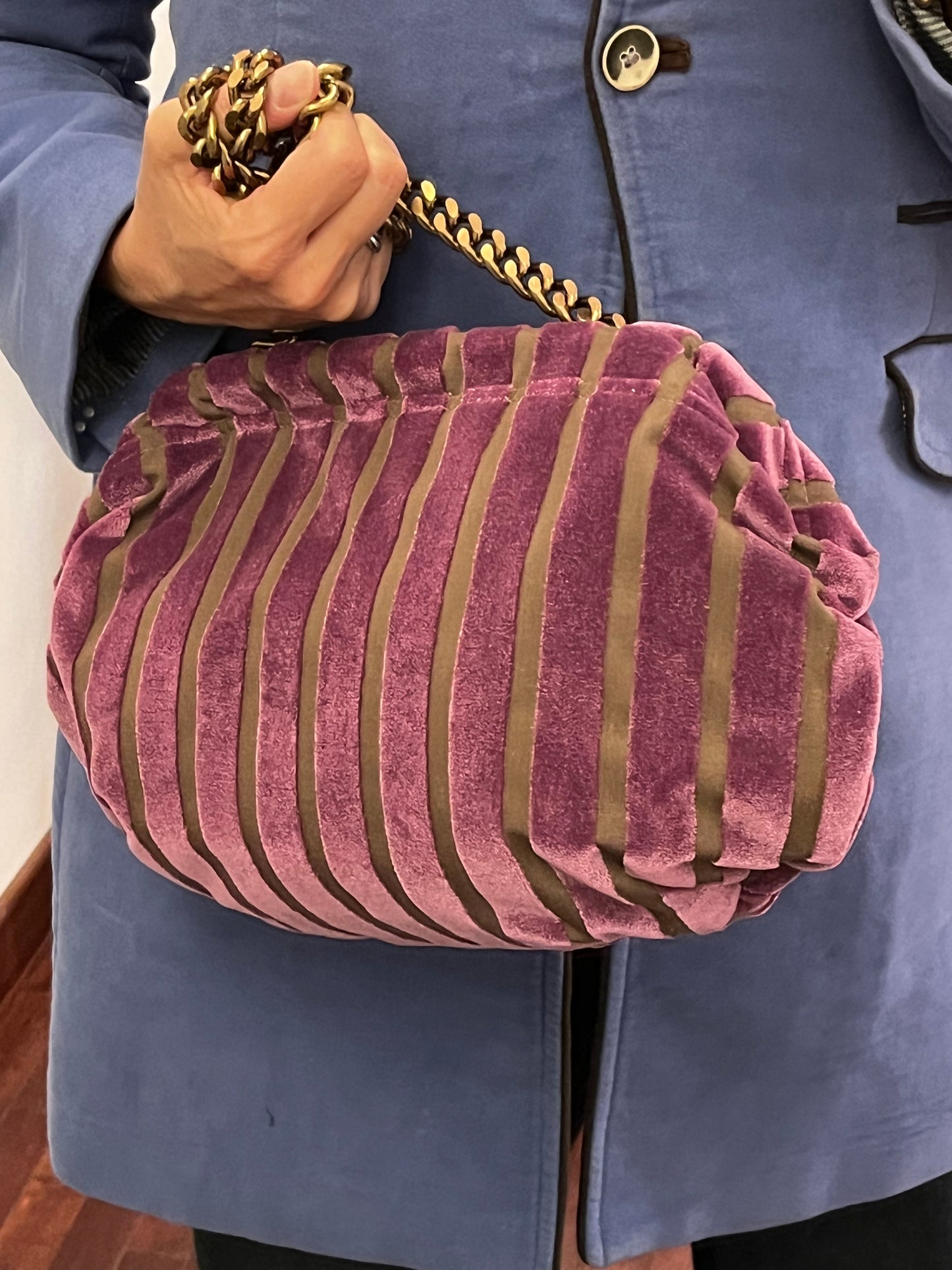 Clutch in velluto